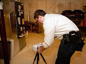 Set up sunnuclear radon tester in Black Hills area home