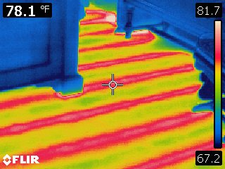 Radiant Floor Heat, thermal image Radiant Floor Heat, thermal image