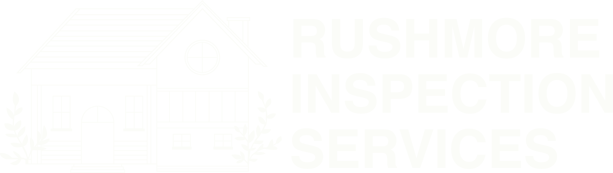 Rushmore Inspections Logo - White horizontal